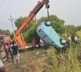 Tragedy in Annamayya District: Car Plunges into Well, Three Dead