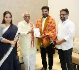 Haryana Governor Meets Telangana CM Revanth Reddy