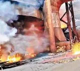 Fire Accident at Visakhapatnam Steel Plant as Molten Steel Spills from Furnace