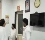 TDP MLAs Outraged Over Jagan Photo in ZP Chairperson Chamber