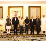After concluding successful Bahrain visit, all-party delegation led by Baijayant Panda arrives in Kuwait