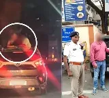 Bangalore Couple Romances in Car Sunroof Viral Video