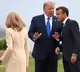 Trump jokes with Macron about viral video incident