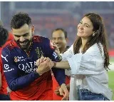 Virat Kohli Anushka Sharma Share Emotional Moments with IPL Trophy