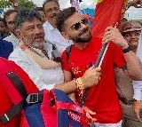 DK Shivakumar Welcomes RCB Team to Bangalore After IPL Win