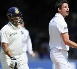Sachin Tendulkar James Anderson Trophy for India England Test Series