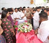 KCR breaks down while paying last respects to BRS MLA