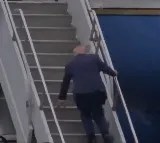 Donald Trump Stumbles on Air Force One Steps Video Viral