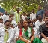 Kavitha Arrested During RTC Bus Pass Price Hike Protest