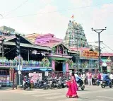 Balkampet Yellamma Temple Decorated with Apples