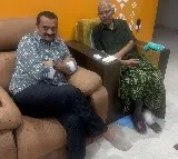 Kota Srinivasa Rao Health Update Veteran Actor Seen With Bandla Ganesh