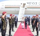PM Modi lands in Cyprus, received at airport by President Christodoulides
