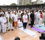 G Kishan Reddy Leads Yoga Countdown at LB Stadium