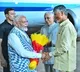 Narendra Modi Arrives in Visakhapatnam for Yoga Andhra Event