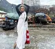 Amruta Khanvilkar visits Kedarnath Temple to celebrate  International Yoga Day