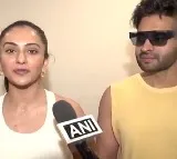 Rakul Preet Singh Honored with Fit India Couple Award on Yoga Day