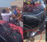 Jagan Mohan Reddy Car Runs Over Singaiah in Viral Video
