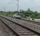 Woman drives car on railway track in Telangana
