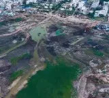 Sunnam Cheruvu Water Dangerously Polluted in Madhapur