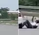 Police Officer Clings to Car on Tirupati Highway in Dramatic Pursuit