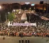 Dozens clash with police in anti-government protests in Serbia
