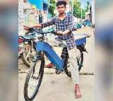 Vizianagaram Student Rajapu Siddhu Develops E Cycle
