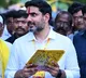 Nara Lokesh Receives Warm Welcome in Mangalagiri