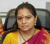 Kavitha visits KCR in hospital