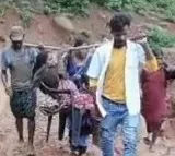 Pregnant Odisha Woman Carried 10 km On Shoulders Due To Bad Roads