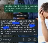 Work From Home Asked When Employee Applied Leave Due to Stomach Ache
