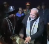 PM Modi joins in on Namibian drums during ceremonial welcome in Windhoek