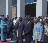 PM Modi accorded 21-gun salute during ceremonial welcome in Namibia