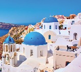 Santorini Why are all the roofs blue on this island