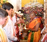 Lashkar Bonalu: Telangana CM offers silk robes to Goddess Ujjaini Mahankali