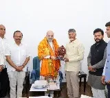 Chandrababu Naidu Meets Amit Shah Seeking Financial Aid for Andhra Pradesh