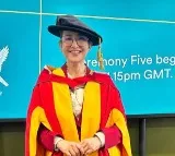 Manisha Koirala receives an Honorary Doctorate from the University of Bradford