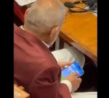 Agriculture Minister Manikrao Kokate Playing Rummy in Assembly