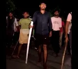 Villagers Chase Drones with Sticks in Uttar Pradesh India