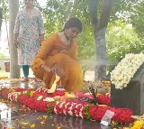 Manchu Lakshmi pays tribute to her late mother in Naidupet
