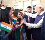 Indian diaspora in London greet PM Modi with chants of 'Bharat Mata Ki Jai' and 'Vande Mataram' on historic visit to UK