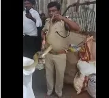 Snake Creates Panic in Srikalahasti Temple Devotees Flee