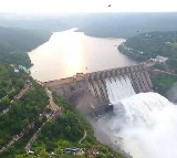 Srisailam Project receives heavy floodwater from upstream