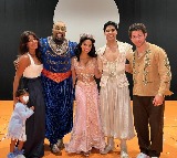 Malti plays with a lamp as parents Priyanka, Nick take her for ‘Aladdin’ Broadway show