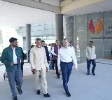 Chandrababu Visits Singapore Sports School with Gopichand