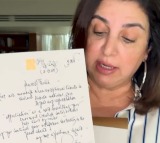 Farah Khan gets a handwritten letter from Amitabh Bachchan