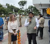 Sridhar Babu bids farewell to Jennifer Larson