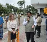 Sridhar Babu bids farewell to Jennifer Larson