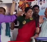BRS MLA Kova Laxmi Attacks Congress Leader With Water Bottle
