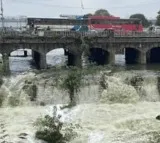 Hussain Sagar Lake overflows due to heavy Hyderabad rains