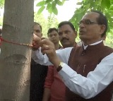 Union Minister Shivraj Singh Chouhan Celebrates Raksha Bandhan In Bhopal Ties Rakhi To Tree